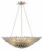 Crystorama - 519-SA - Eight Light Chandelier - Broche - Antique Silver