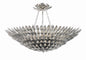 Crystorama - 519-SA_CEILING - Eight Light Semi Flush Mount - Broche - Antique Silver