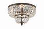 Crystorama - 718-EB-CL-S - Four Light Flush Mount - Ceiling Mount - English Bronze