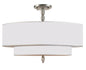 Crystorama - 9507-SN_CEILING - Five Light Semi Flush Mount - Luxo - Satin Nickel