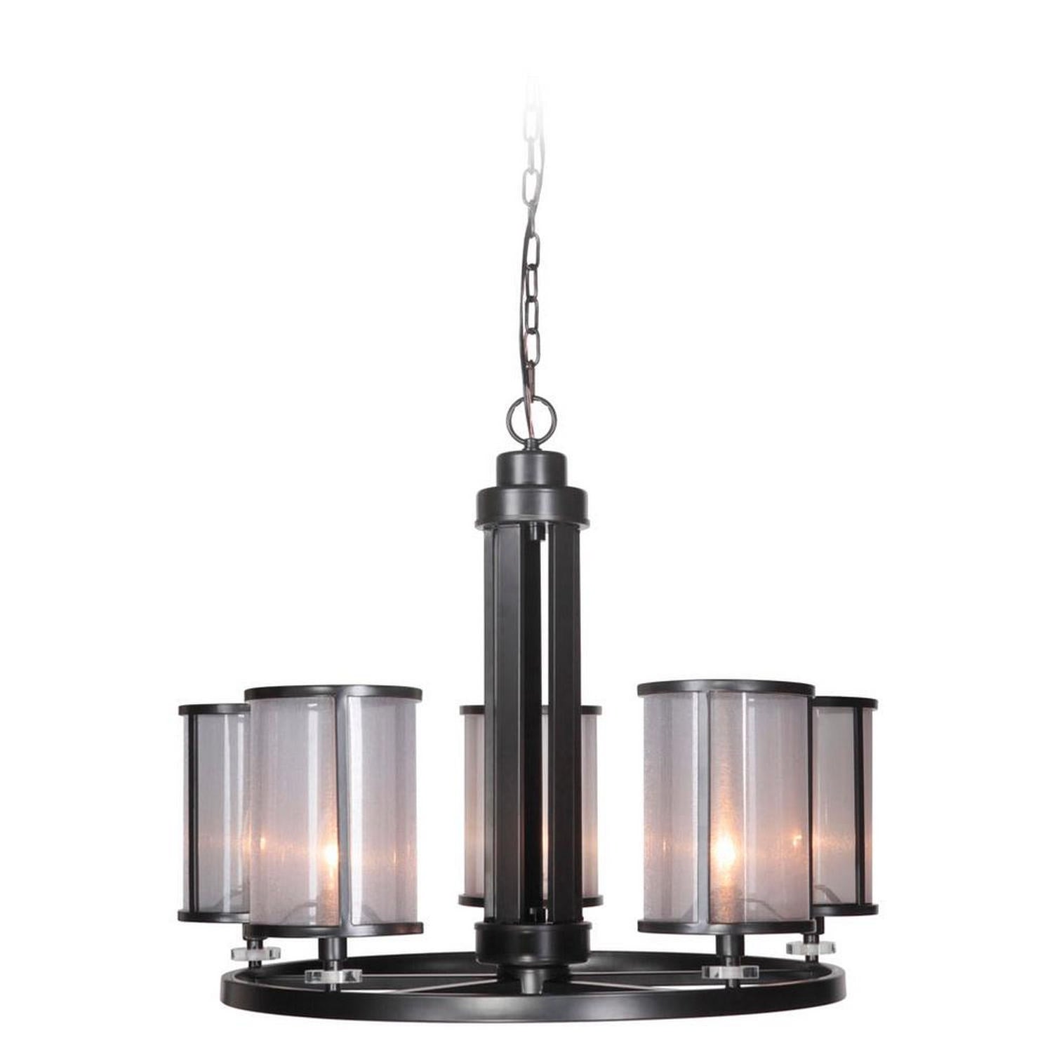 Craftmade - 36725-MBK - Five Light Chandelier - Danbury - Matte Black