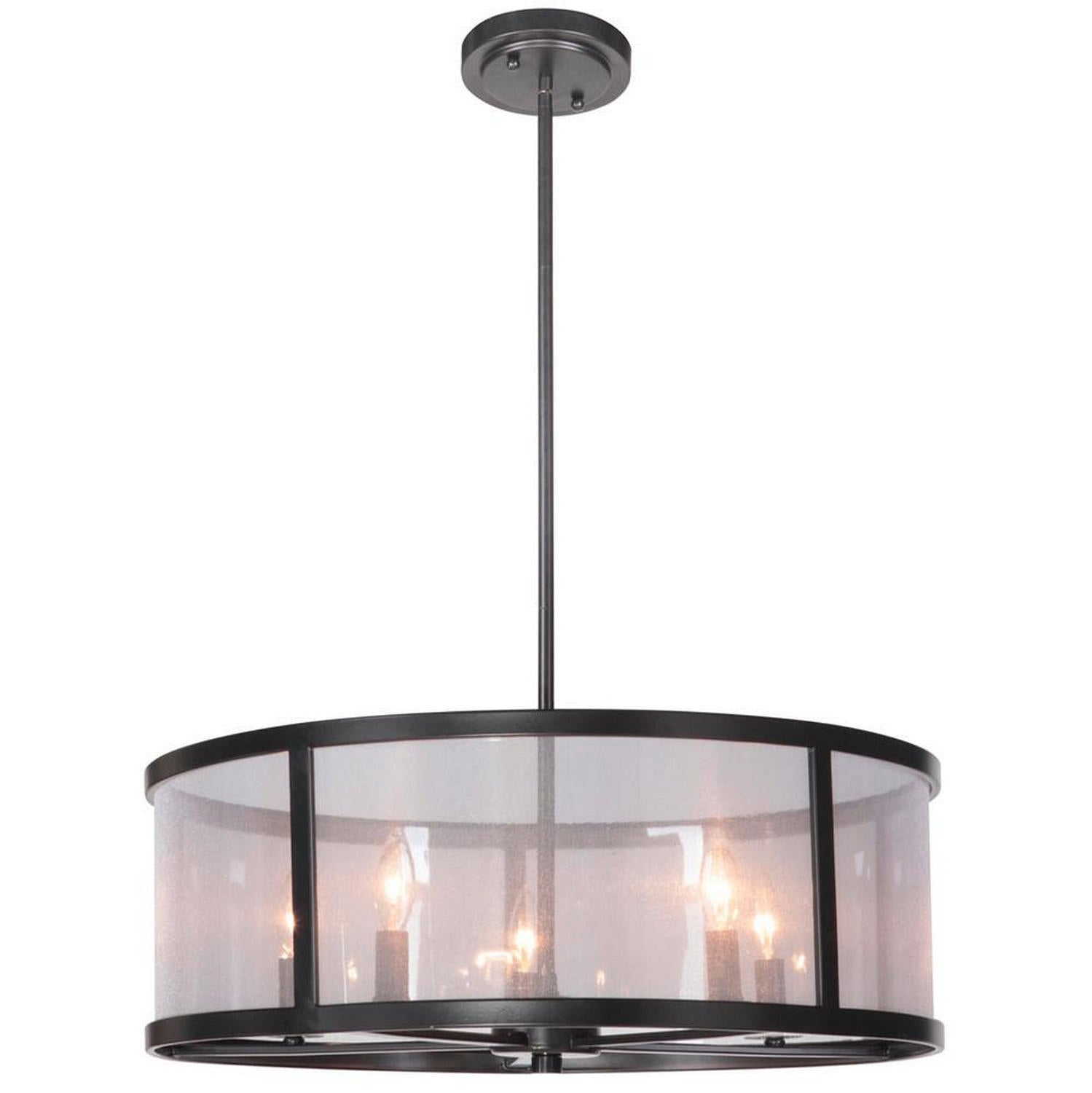 Craftmade - 36795-MBK - Five Light Pendant - Danbury - Matte Black