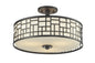 Z-Lite - 329-SF16-BRZ - Three Light Semi Flush Mount - Elea - Bronze
