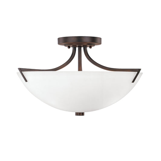 Capital Lighting - 4037BB-SW - Three Light Semi-Flush Mount - Stanton - Burnished Bronze