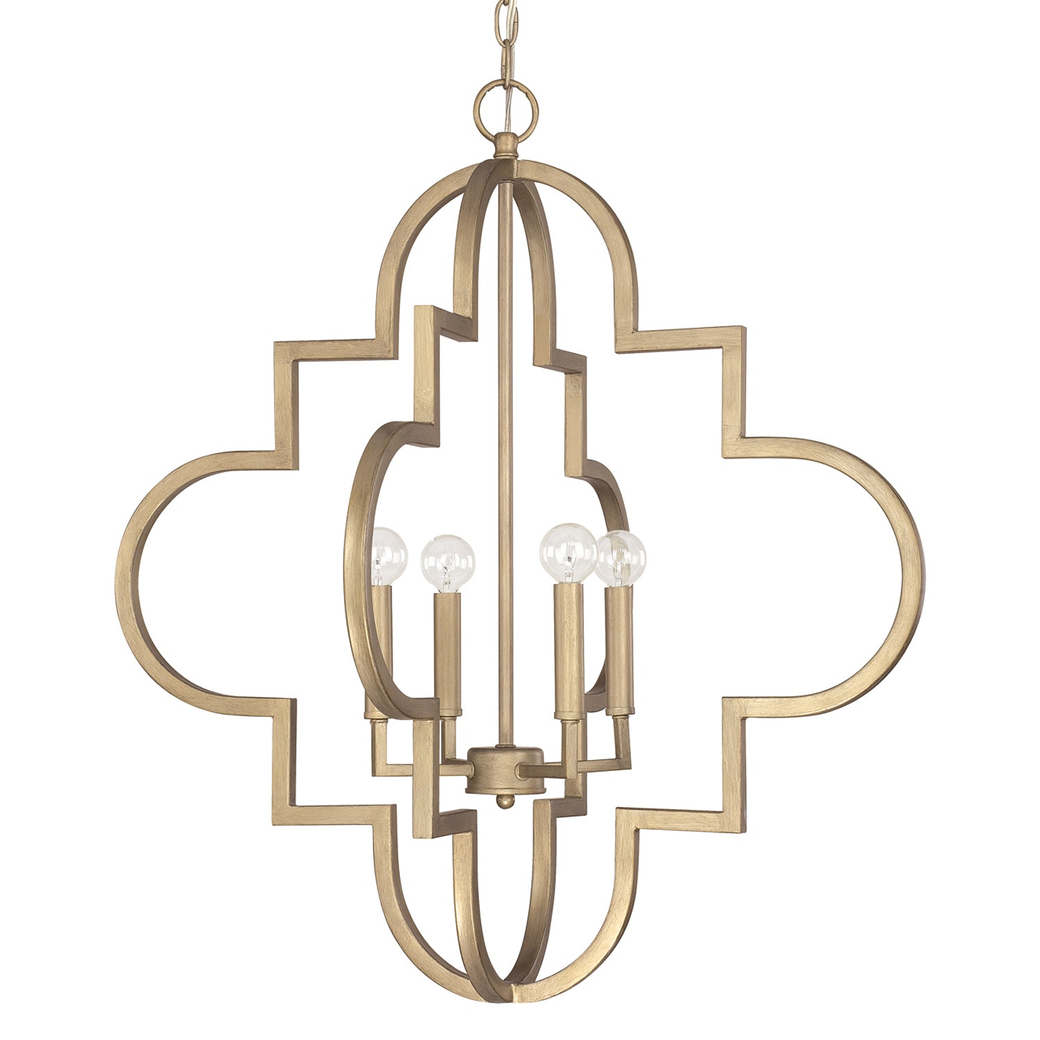 Capital Lighting - 4542BG - Four Light Pendant - Ellis - Brushed Gold