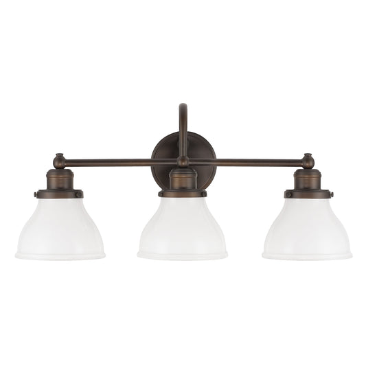 Capital Lighting - 8303BB-128 - Three Light Vanity - Baxter - Burnished Bronze