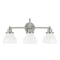 Capital Lighting - 8303BN-128 - Three Light Vanity - Baxter - Brushed Nickel