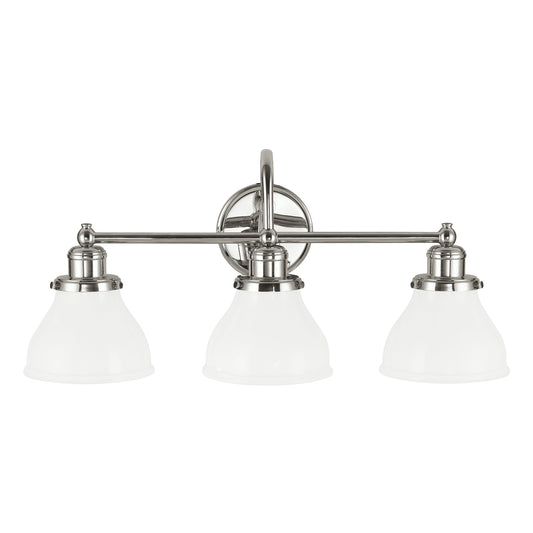 Capital Lighting - 8303PN-128 - Three Light Vanity - Baxter - Polished Nickel