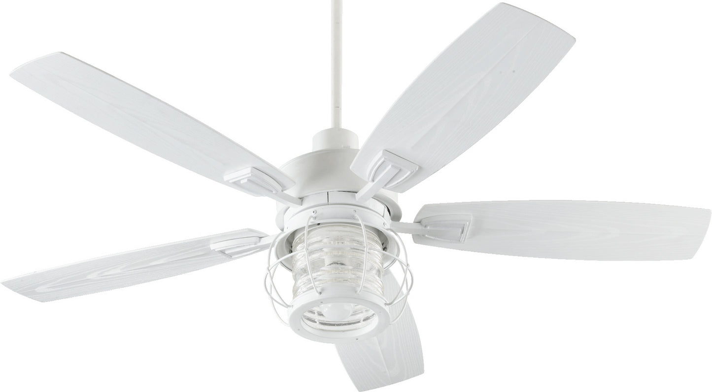 Quorum - 13525-8 - 52"Patio Fan - Galveston - Studio White