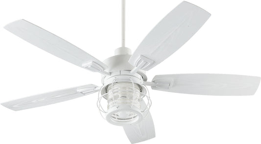 Quorum - 13525-8 - 52"Patio Fan - Galveston - Studio White