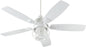 Quorum - 13525-8 - 52"Patio Fan - Galveston - Studio White