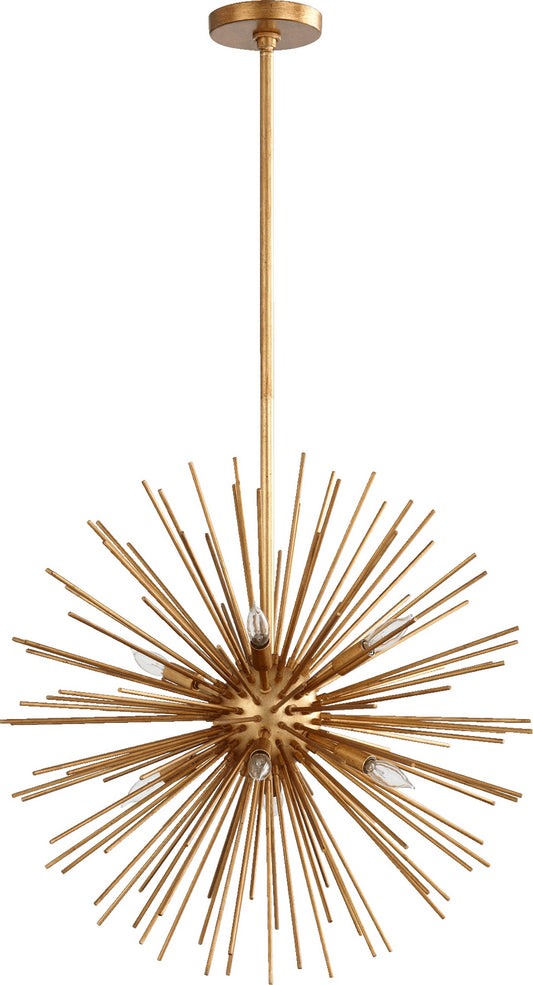 Quorum - 600-8-74 - Eight Light Pendant - ELECTRA - Gold Leaf