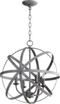 Quorum - 6009-4-17 - Four Light Chandelier - Celeste - Zinc