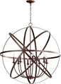 Quorum - 6009-8-86 - Eight Light Chandelier - Celeste - Oiled Bronze