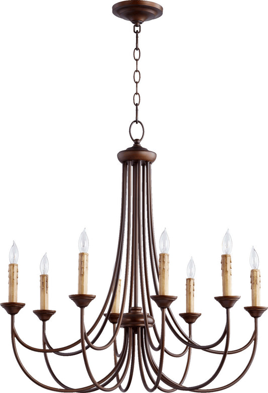 Quorum - 6250-8-86 - Eight Light Chandelier - Brooks - Oiled Bronze