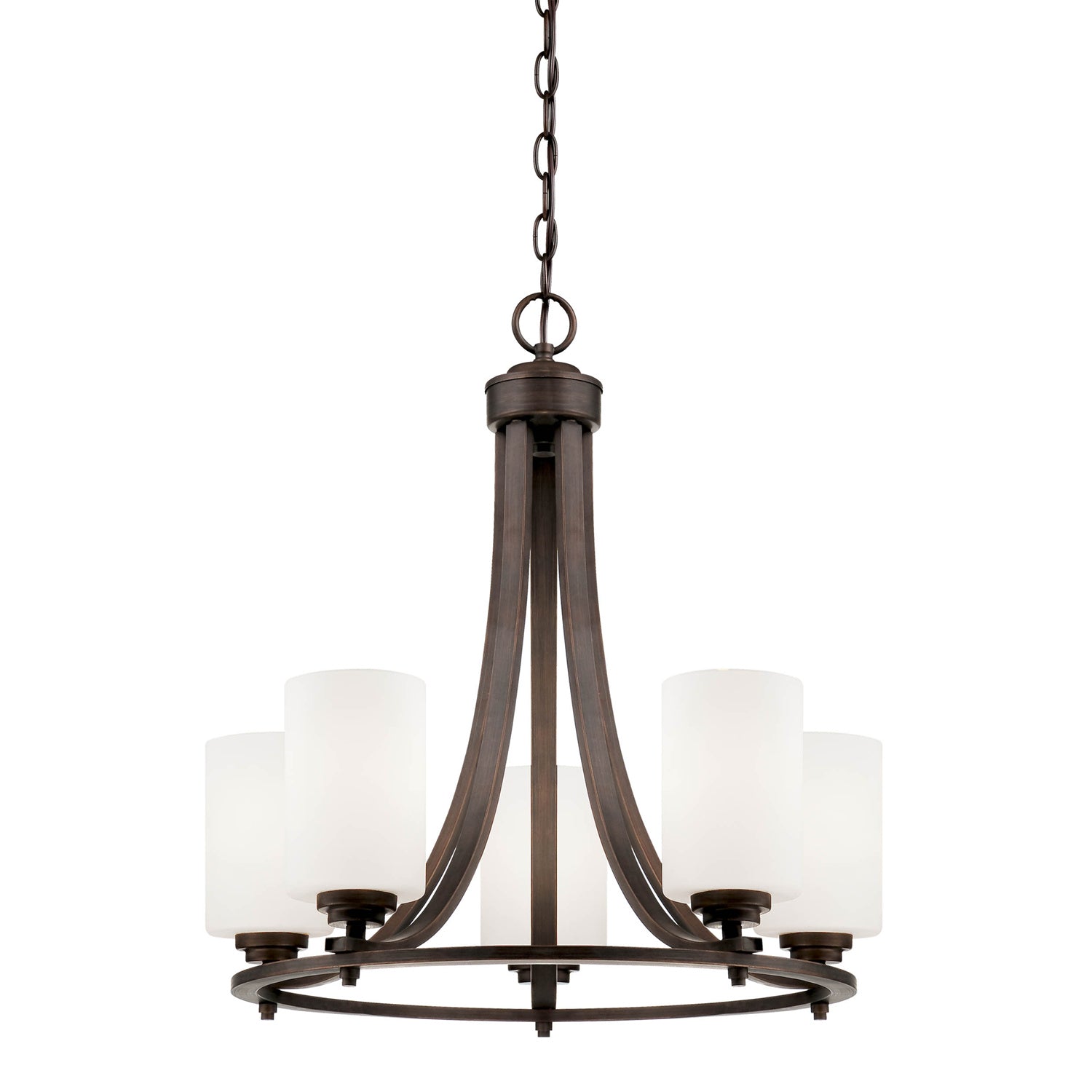 Millennium - 7255-RBZ - Five Light Chandelier - Bristo - Rubbed Bronze