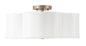 Capital Lighting - 4453BG-561 - Four Light Semi-Flush Mount - Quinn - Brushed Gold