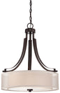 Minka-Lavery - 4104-172 - Three Light Pendant - Parsons Studio - Smoked Iron