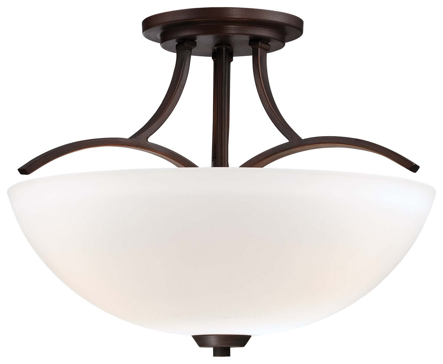 Minka-Lavery - 4962-284 - Three Light Semi Flush Mount - Overland Park - Vintage Bronze