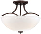 Minka-Lavery - 4962-284 - Three Light Semi Flush Mount - Overland Park - Vintage Bronze