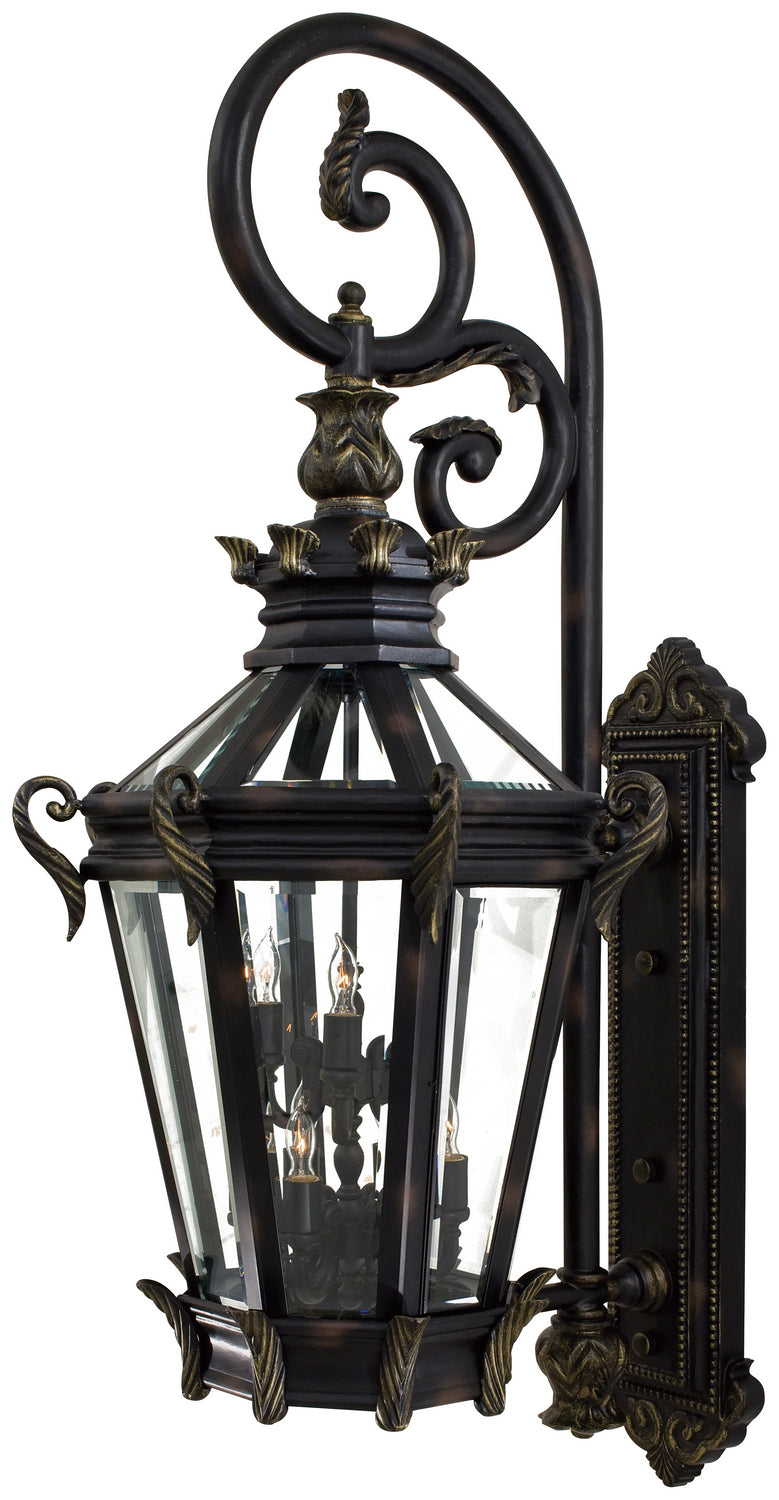 Minka-Lavery - 9091-95 - Nine Light Wall Mount - Stratford Hall - Heritage W/ Gold Highlights