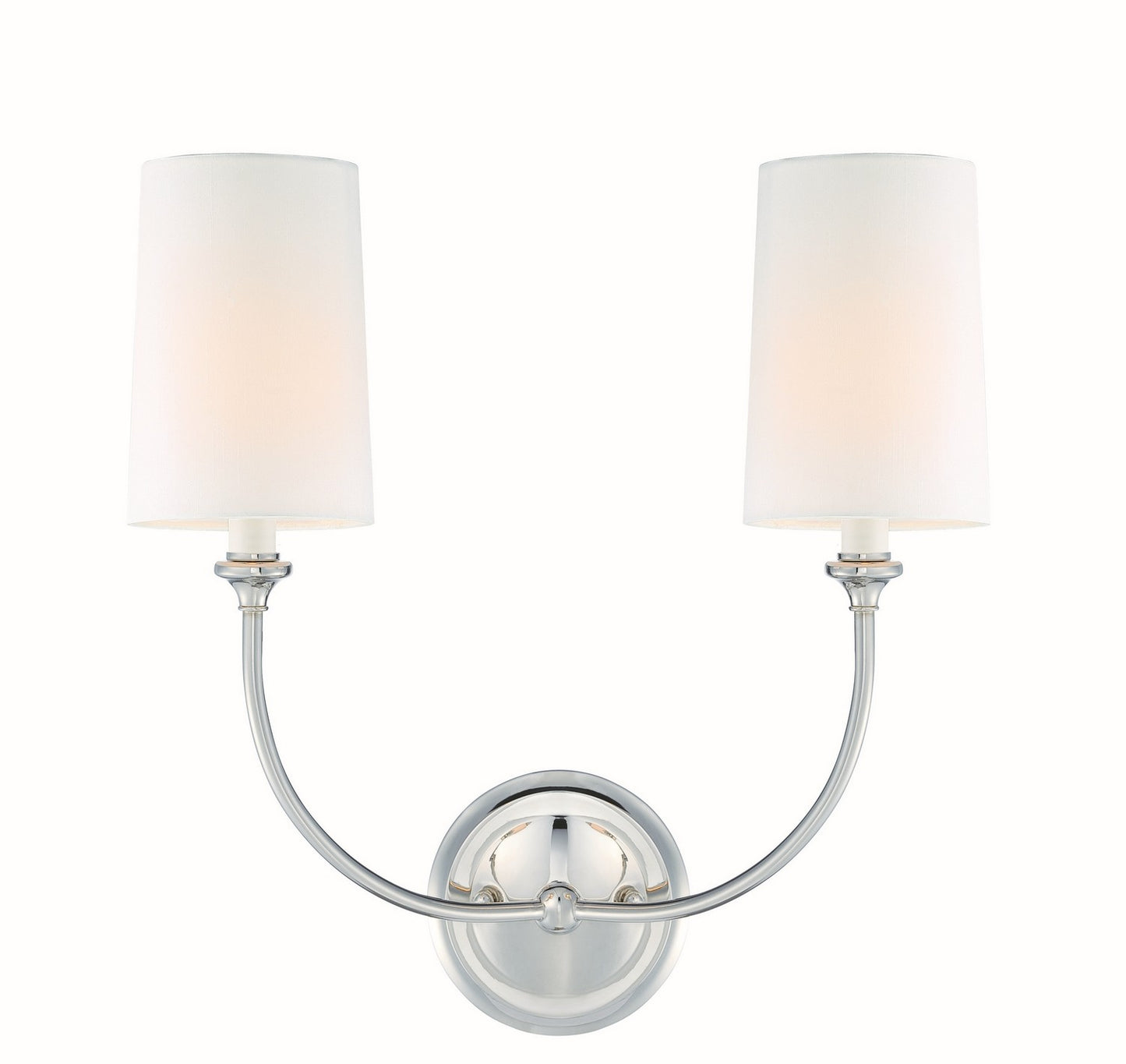 Crystorama - 2242-PN - Two Light Wall Sconce - Sylvan - Polished Nickel