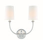 Crystorama - 2242-PN - Two Light Wall Sconce - Sylvan - Polished Nickel