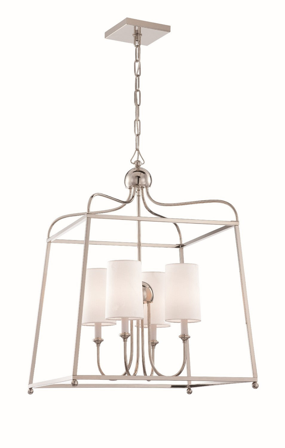 Crystorama - 2244-PN - Four Light Chandelier - Sylvan - Polished Nickel