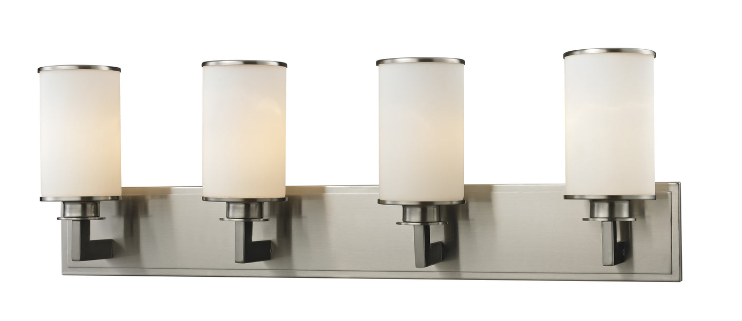 Z-Lite - 412-4V - Four Light Vanity - Savannah - Brushed Nickel