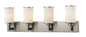 Z-Lite - 412-4V - Four Light Vanity - Savannah - Brushed Nickel