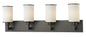 Z-Lite - 413-4V - Four Light Vanity - Savannah - Olde Bronze