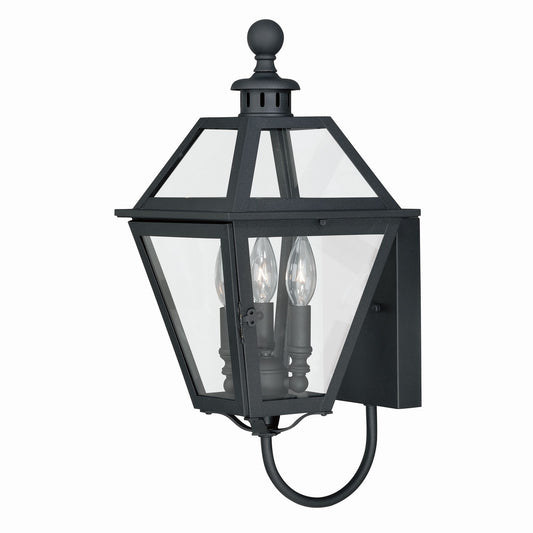 Vaxcel - T0079 - Three Light Outdoor Wall Mount - Nottingham - Textured Black