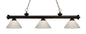 Z-Lite - 200-3BRZ-PWH - Three Light Billiard - Riviera - Bronze