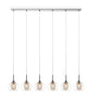 Z-Lite - 905-6B - Six Light Linear Chandelier - Auge - Chrome