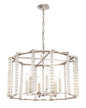 Crystorama - 8856-PN - Six Light Chandelier - Carson - Polished Nickel