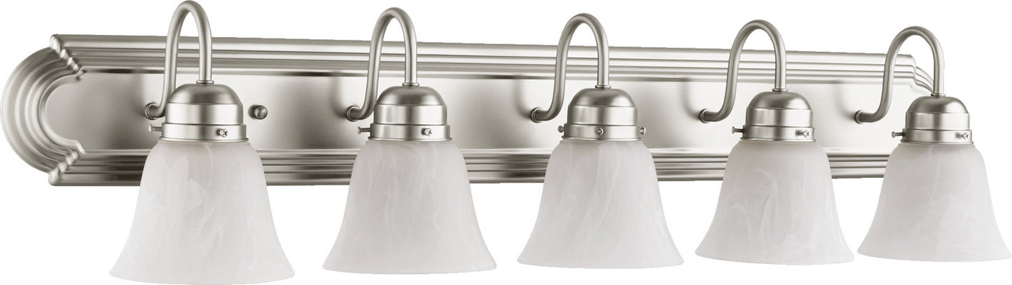 Quorum - 5094-5-165 - Five Light Vanity - 5094 Vanities - Satin Nickel