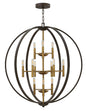 Hinkley - 3469SB - LED Foyer Chandelier - Euclid - Spanish Bronze