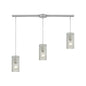 ELK Home - 10242/3L-CL - Three Light Pendant - Ice Fragments - Satin Nickel