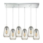 ELK Home - 10423/6RC - Six Light Pendant - Orbital - Polished Chrome