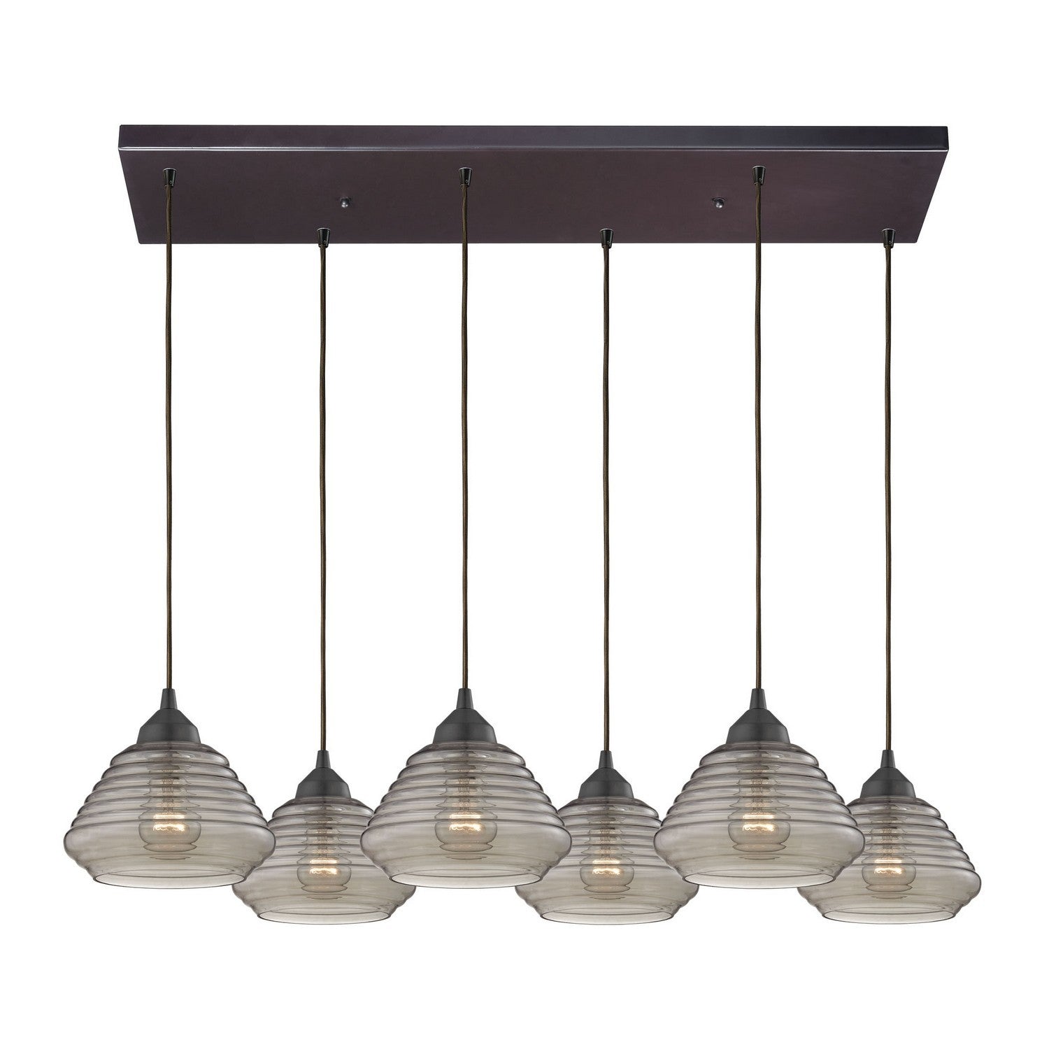 ELK Home - 10434/6RC - Six Light Pendant - Orbital - Oil Rubbed Bronze