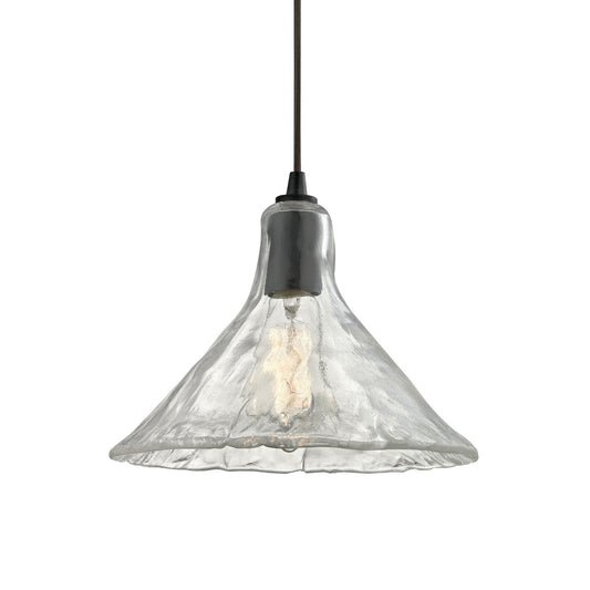 ELK Home - 10435/1 - One Light Mini Pendant - Hand Formed Glass - Oil Rubbed Bronze