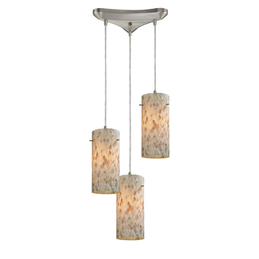ELK Home - 10442/3 - Three Light Pendant - Capri - Satin Nickel