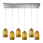 ELK Home - 31630/6RC - Six Light Pendant - Tidewaters - Satin Nickel
