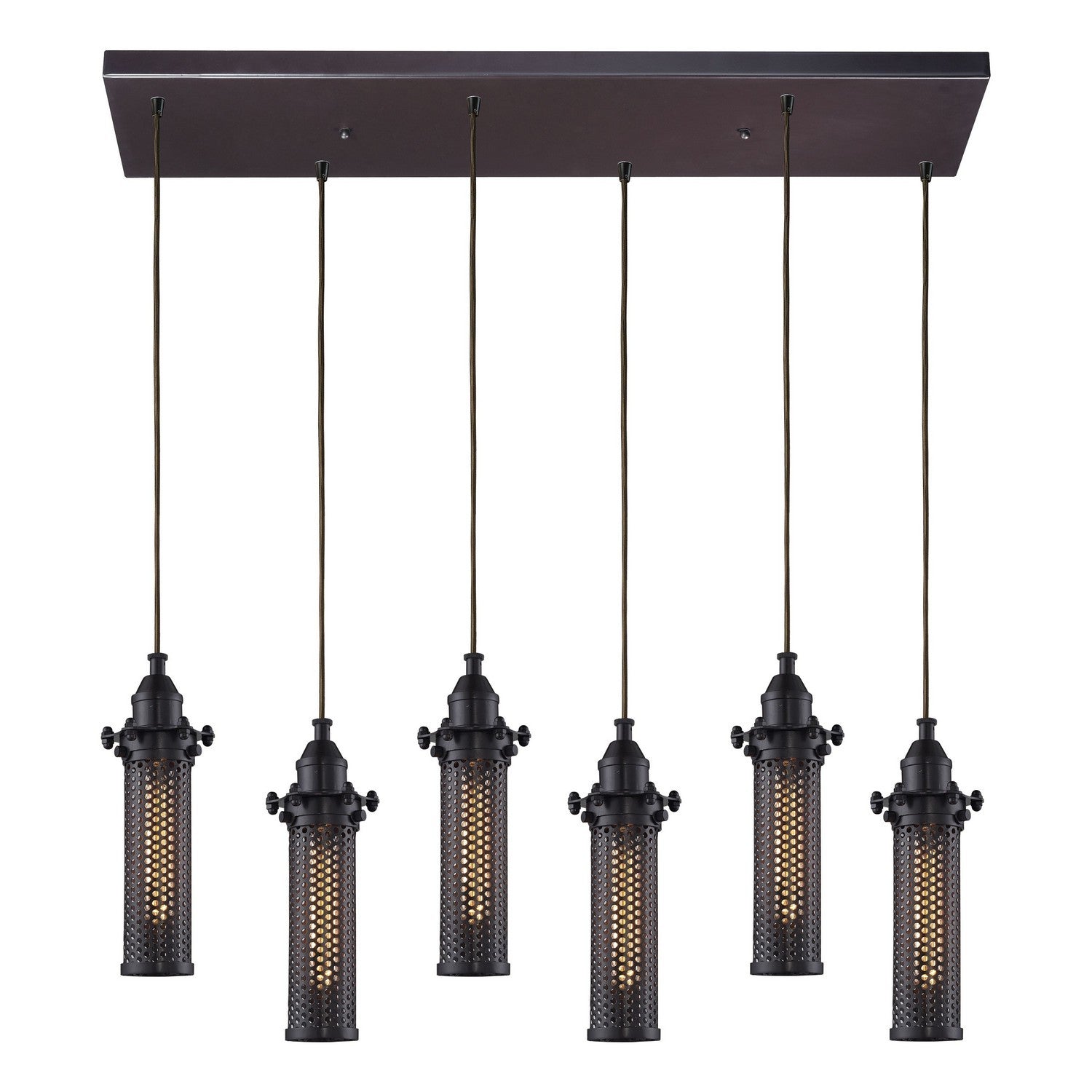 ELK Home - 66325/6RC - Six Light Pendant - Fulton - Oil Rubbed Bronze