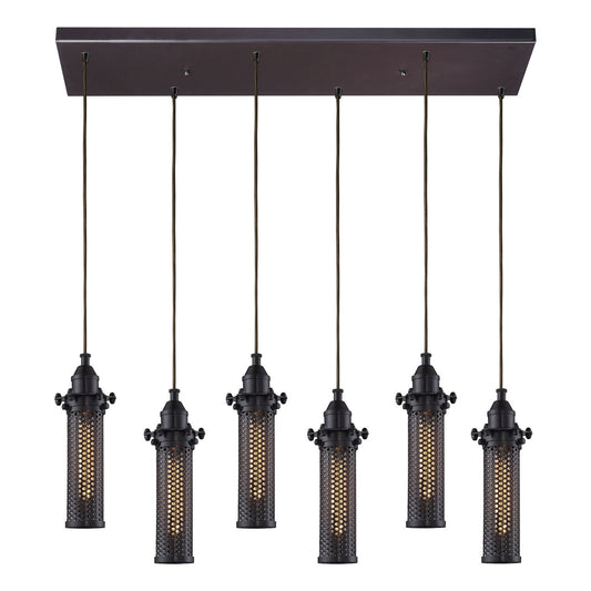 ELK Home - 66325/6RC - Six Light Pendant - Fulton - Oil Rubbed Bronze