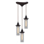 ELK Home - 66326/3 - Three Light Pendant - Fulton - Oil Rubbed Bronze