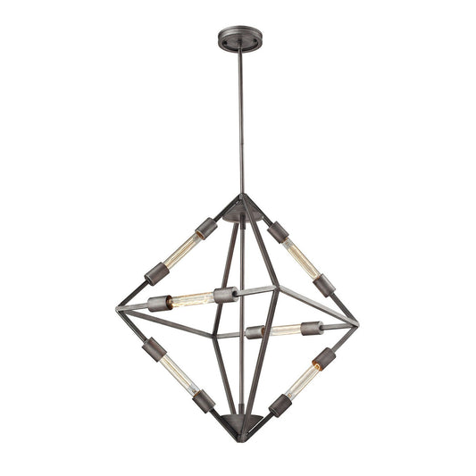 ELK Home - 66894/6 - Six Light Chandelier - Laboratory - Weathered Zinc