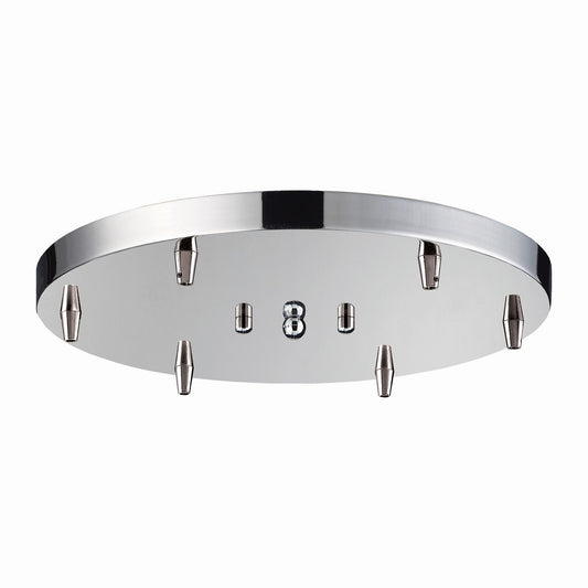 ELK Home - 6R-CHR - Six Light Pan - Pendant Options - Polished Chrome