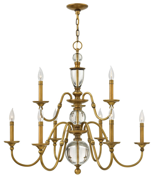 Hinkley - 4958HB - LED Foyer Pendant - Eleanor - Heritage Brass