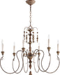 Quorum - 6006-6-39 - Six Light Chandelier - Salento - Vintage Copper